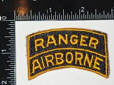 Cold War 1950s US Army Combined One Piece Ranger Airborne Arc Tab Patch  picture