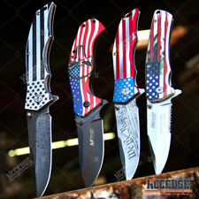USA American Flag  Assisted Folding Pocket Knife PROUD OF AMERICA picture