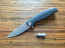 Green Thorn CD F3  D2 TC4 Titanium folding  knife with Tool Edc New picture