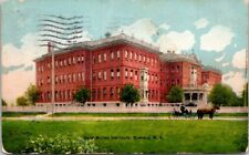 Buffalo NY Deaf Mute Institute Horse Wagon Rotograph 1908 postcard NP7 picture
