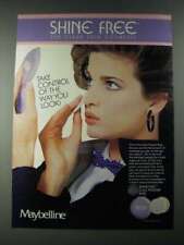 1987 Maybelline Shine Free Dual Powder Base Ad - Take Control picture