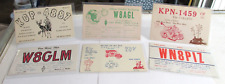 6 VAN WERT OHIO QSL cards, Ham Radio, CB Radio Call Numbers 1950s-60s Postcards picture