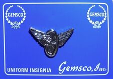 GEMSCO NOS Vintage Collectible PIN - MOTORCYCLE WINGED WHEEL silver picture