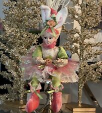 Cynthia Rowley Designer Easter Fairy Pixie Elf Shelf Sitter Doll 17” Girl picture