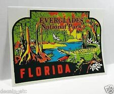 Florida Everglades Park Vintage Style Travel Decal, Vinyl Sticker, Luggage Label picture