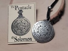 Pentacle of Solomon Necklace Amulet Seal of Solomon Talisman Double Side Pendant picture