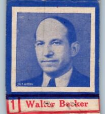 Walter Becker Vote City Charter Political Matchbook Cover MBC2A Cincinnati Ohio picture