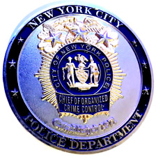 RARE NYPD 3 D THREE STAR CHIEF OF OCCB ORANIZED CRIME CONTROL BUREAU #68 2