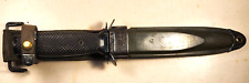 VINTAGE IMPERIAL M-7S SURVIVAL U.S. SAW BACK KNIFE / DAGGER with SCABBARD picture