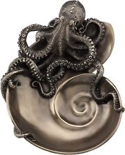 Veronese Design Container of Curiosity Bronze Finish Octopus On Nautilus tray picture