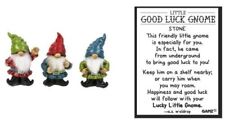 Set of 3 Good Luck Little Gnome Stones with Story Card by Ganz ER68301 picture