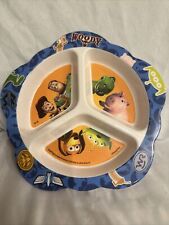 Melamine divided plate Disney Toy Story Woody plate Playtex picture