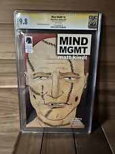 MIND  MGMT 2 CGC SS 9.8. Signed by Matt Kindt. 1st Print Personalized Stitch🔥🔥 picture