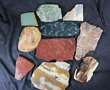 PJ: Mixed Lot of Slabs - Jasper, Agate and More   13 Ozs picture