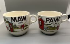 Hillbilly Humor Maw and Paw Mugs  Made in the USA picture