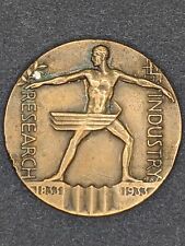 1933 Chicago World's Fair Century of Progress Industry Research Bronze Coin picture