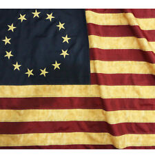 Anley 3x5 Betsy Ross Flag Vintage Style Tea Stained Antiqued Flags Nylon picture