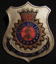 ANTIQUE SALVATION ARMY BLOOD AND FIRE BADGE picture