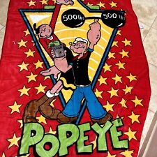 vintage NovaTex Popeye And Olive Oil Blanket 57”x83” Acryl Soft 2001 picture