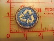 ENVIRONMENTAL SCIENCE merit badge plastic backed patch (oP) picture