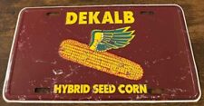 Dekalb Hybrid Seed Corn Booster License Plate Farmer Farm Farming Feed picture