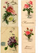 C.KLEIN FLOWERS, FRUITS, 32 VINTAGE ARTIST SIGNED POSTCARDS + 6 SMALL (L3416) picture