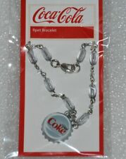 Diet Coke Plastic Bracelet w/ Clasp Clasp Coca Cola Gray picture