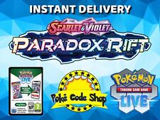 25 x PARADOX RIFT Live Pokemon Booster Codes Online INSTANT QR EMAIL DELIVERY picture