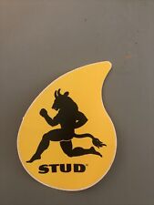 STUD Oil - 4.25 X 3 Original Vintage 1960’s/1970's Racing Decal/Sticker picture
