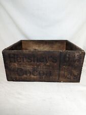 Antique Hershey's Cocoa shipping crate Wood box Americana Advertising Rare picture