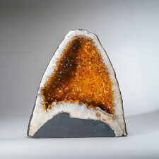 Genuine Citrine Crystal Clustered Geode with Calcite (19.5 lbs) picture