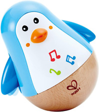 Musical Penguin Wobbler Toy: Colorful Roly-Poly Toy for Kids (Blue, 5'' x 2'') picture