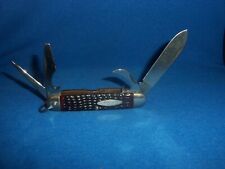 VINTAGE CASE XX 649945 R UTILITY SCOUT KNIFE JIGGED HANDLES picture