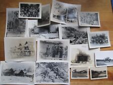 Scarce Lot of 16 WWII Military Related GI Photos, Aerial Airplane, Island Native picture