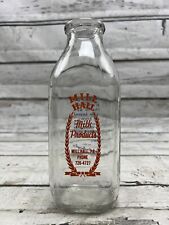 VTG Mill Hall Milk Products Mill Hall PA Double Sided Two Color Milk Bottle picture