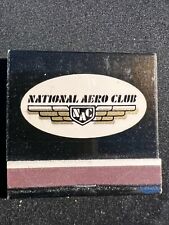 VINTAGE MATCHBOOK - NATIONAL AERO CLUB - NAC - UNSTRUCK BEAUTY picture