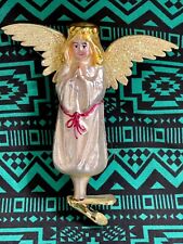Christopher Radko WINGS And A PRAYER Angel Ornament 94-152 Clip Angelique White picture