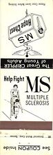 Help Fight MS Multiple Sclerosis MS Hope ChestVintage Matchbook Cover picture