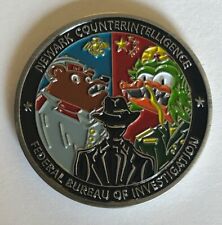 FBI Federal Bureau Of Investigation Newark Division FCI Challenge Coin picture