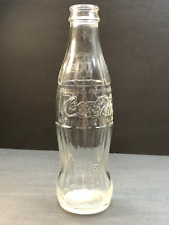 RARE HTF Coca-Cola Coke 7.5” Glass Bottle Olympics ATHENS 2004 .237ml CLEAR -B16 picture