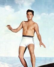 Elvis Presley in swim trunks on surfboard as Chad 1961 Blue Hawaii 24x36 poster picture