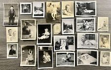 Vtg Found Photo Lot 22 assorted photographs 1930s - 1950s Retro B&W Junk Drawer picture