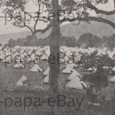 Antique 1900s Army Maneuvers Camp Military Sweetheart Mt Mount Gretna Postcard picture