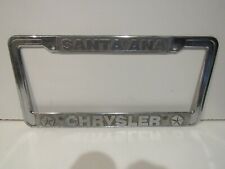 Santa Ana Chrysler License Plate Frame Embossed Metal holder picture