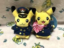 Pokemon Pikachu Plush Key chain Pilot CA Chitose Airport Ver. set of 2 Used F/S picture