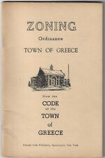 Town of Greece NY Zoning Ordinance 1963 Vintage Code Book Monroe County picture