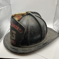 Cairns Leather New Yorker Fire Helmet. Vintage Fire Fighting Collectable picture