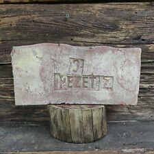Antique red Clay BRICK 1920s PEZET Z rare vintage Bricks reclaimed Decor picture