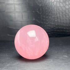 114g  Natural Crystal Mineral Specimen Pink crystal ball .Hand Carved .Gift.M1A picture