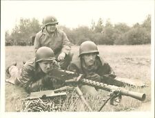 LG893 1963 Original Photo 30 CALIBER MACHINE GUN RANGE 182nd Infantry C Company picture